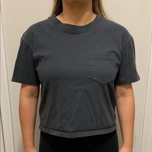 Grey Madewell Crop Top